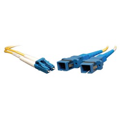 N458-001-9 Duplex Singlemode 8.3/125 Fiber Adapter (LC-SC M/F) 0.3M (1-ft.)