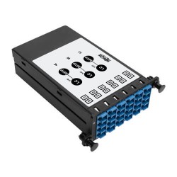 N482-3M8L12S 40/100Gb Singlemode Fiber, 40Gb to 4 x 10Gb, 100Gb to 4 x 25Gb, Breakout Cassette, (x3) 8-Fiber MTP/MPO (APC) to (x12) LC (UPC) Duplex 8.3/125, N482 Chassis