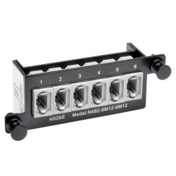 N482-6M12-6M12 40Gb Pass-Through Cassette - (x6) 12-Fiber MTP/MPO ( Female )