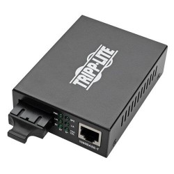 N785-INT-SC-MM Gigabit Multimode Fiber to Ethernet Media Converter, 10/100/1000 SC, International Power Supply, 850 nm, 550 m (1,804 ft.)