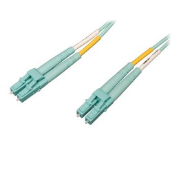 N820-01M-OM4 10Gb/100Gb Duplex Multimode 50/125 OM4 LSZH Fiber Patch Cable (LC/LC) - Aqua, 1M (3-ft.)