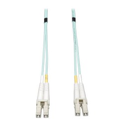 N820-20N 10Gb Duplex Multimode 50/125 OM3 LSZH Fiber Patch Cable (LC/LC) - Aqua, 0.5M (20-in.)