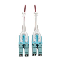 N821-06M-MG-T 10 Gb Duplex Multimode 50/125 OM4 LSZH Fiber Patch Cable (LC/LC), Push/Pull Tabs, Magenta, 6 m (20 ft.)