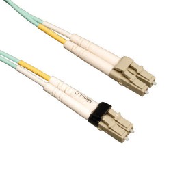 N836-02M 10Gb Duplex Multimode 50/125 OM3 LSZH Fiber Patch Cable (Mini-LC / LC) - Aqua, 2M (6-ft.)