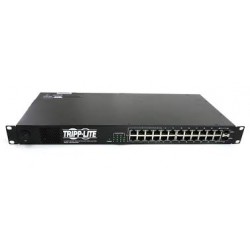 NSU-G24C2P08 24-Port Gigabit Ethernet Switch with 12 Outlet PDU, 2 SFP and 8 PoE+ Ports, 120W