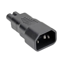 P016-000 IEC C14 to IEC C7 Power Cord Adapter - 10A, 250V, Black