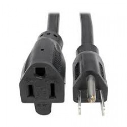 P024-015 15 Ft. Extension Cord, NEMA 5-15P to NEMA 5-15R - Heavy Duty, 15A, 120V, 14 AWG, Black