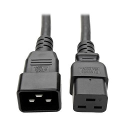P036-010-15A C19 to C20 Heavy-Duty Extension Cord - 15A, 250V, 14 AWG, 10 ft., Black