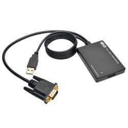 P116-003-HD-U VGA to HDMI Converter Adapter with Audio and USB Power, 1080p