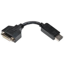 P134-000 DisplayPort to DVI Cable Adapter, Converter for DP-M to DVI-I-F