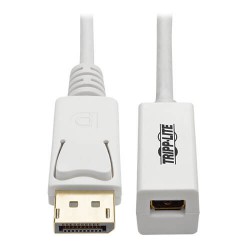 P134-003-MDP DisplayPort to Mini DisplayPort Cable Adapter, 3840 x 2160 (4K x 2K) @ 60Hz, (M/F), 3 ft.