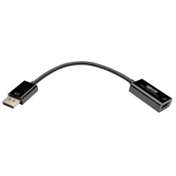 P136-06N-UHD-V2 DisplayPort 1.2 to HDMI Active Converter, DisplayPort to HDMI (M/F), HDCP, 4K x 2K @ 30 Hz / 1080p @ 60 Hz, 6 in.