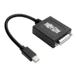 P137-06N-DVIB Keyspan Mini DisplayPort to DVI Adapter, 1080p, 6 in. - M/F, Thunderbolt 1 & 2, Black