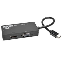 P137-06N-HDV-4K Keyspan Mini DisplayPort 1.2 to VGA/DVI/HDMI All-in-One Converter Adapter, Thunderbolt 1 & 2 Compatible, 4K x 2K HDMI @ 24/30 Hz