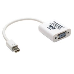 P137-06N-VGA-V2 Keyspan Mini DisplayPort 1.2 to VGA Active Adapter Converter (Mini-DP Male to VGA Female), Thunderbolt 1 & 2 Compatible, 6-in.