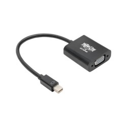 P137-06N-VGAB Keyspan Mini DisplayPort to VGA Active Adapter - 1920 x 1200 (1080p), Thunderbolt 1 or 2, Black