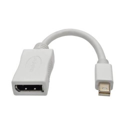 P139-06N-DP-V2B Keyspan Mini DisplayPort 1.2a to DisplayPort Cable Adapter and Video Converter, 4K x 2K/3840 x 2160 (M/F) @ 60 Hz, HDCP 2.2, 6 in.