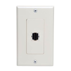 P166-001-A HDMI Display-Side Wallplate with Active Signal Booster, White (F/F)