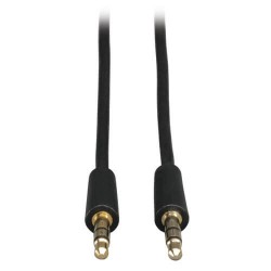 P312-006 3.5mm Mini Stereo Audio Cable for Microphones, Speakers and Headphones (M/M), 6-ft.