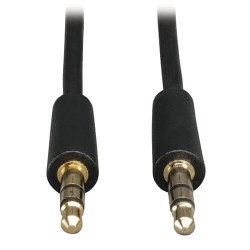 P312-012 3.5mm Mini Stereo Audio Cable for Microphones, Speakers and Headphones (M/M), 12-ft.