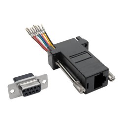 P440-89FF DB9 to RJ45 Modular Serial Adapter (F/F), RS-232, RS-422, RS-485