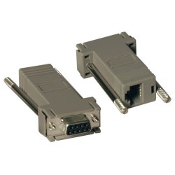 P450-000 Null Modem Serial DB9 Serial Modular Adapter Kit, 2x (DB9F to RJ45F)