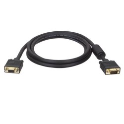 P500-100 VGA Coax High-Resolution Monitor Extension Cable with RGB Coax (HD15 M/F), 2048 x 1536 (1080p), 100 ft.