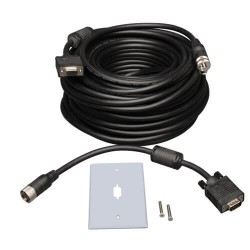 P501-050 VGA Coax Monitor Easy Pull Extension Cable, High Resolution Cable with RGB Coax (HD15 M/F), 50-ft.