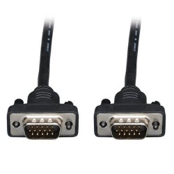P502-015-SM Low-Profile VGA Coaxial High-Resolution Monitor Cable with RGB Coaxial (HD15 M/M), 2048 x 1536 (1080p), 15 ft.