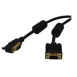 P502-025-RA VGA Coaxial High-Resolution Monitor Cable with RGB Coaxial (HD15 M/M), Right-Angle Connector, 2048 x 1536 (1080p), 25 ft.