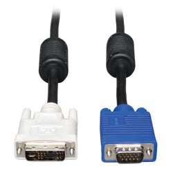 P556-003 DVI to VGA Monitor Cable, High Resolution Cable with RGB Coax (DVI-A to HD15 M/M), 3-ft.