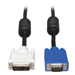 P556-006 DVI to VGA Monitor Cable, High Resolution Cable with RGB Coax (DVI-A to HD15 M/M), 6-ft.