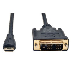 P566-003-MINI Mini HDMI to DVI Cable, Digital Monitor Adapter Cable (Mini HDMI to DVI-D M/M), 1080P, 3-ft.