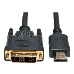 P566-020 HDMI to DVI Cable, Digital Monitor Adapter Cable (HDMI to DVI-D M/M), 1080P, 20-ft.