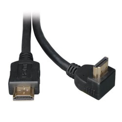 P568-006-RA High Speed HDMI Cable with 1 Right Angle Connector, Digital Video with Audio (M/M), 6-ft.