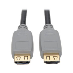 P568-01M-2A High-Speed HDMI 2.0a Cable with Gripping Connectors - 4K, 60 Hz, 4:4:4, M/M, Black, 1 m