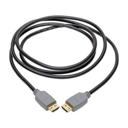 P568-02M-2A High-Speed HDMI 2.0a Cable with Gripping Connectors - 4K, 60 Hz, 4:4:4, M/M, Black, 2 m