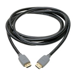 P568-03M-2A High-Speed HDMI 2.0a Cable with Gripping Connectors - 4K, 60 Hz, 4:4:4, M/M, Black, 3 m