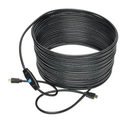 P568-050-ACT Active High-Speed HDMI Cable with Built-In Signal Booster, 1920 x 1080 (1080p) @ 60 Hz (M/M), Black, 50 ft.