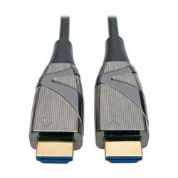 P568-05M-FBR High-Speed HDMI 2.0 Fiber Active Optical Cable (AOC) - 4K x 2K HDR @ 60 Hz, 4:4:4, M/M, Black, 5 m