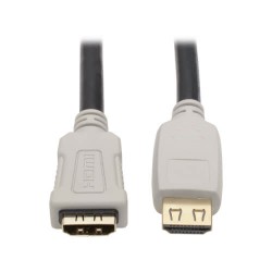 P569-003-2B-MF High-Speed HDMI 2.0b Extension Cable, Gripping Connector - 4K Ethernet, 60 Hz, 4:4:4, M/F, 3 ft. (1 m)