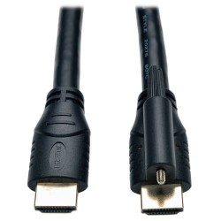 P569-006-LOCK High Speed HDMI Cable with Ethernet and Locking Connector, Ultra HD 4K x 2K, 24AWG (M/M), 6-ft.