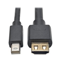 P586-003-HD-V2A Mini DisplayPort 1.2a to HDMI Active Adapter Cable with Gripping HDMI Plug, HDMI 2.0, HDCP 2.2, 4K x 2K @ 60 Hz (M/M), 3 ft.