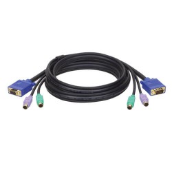 P753-006 PS/2 (3-in-1) Cable Kit for KVM Switch B007-008, 6-ft.