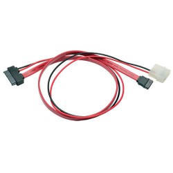 P948-20I SATA to LP4 Power Cable Adapter - 7-Pin (Male) to LP4 (Female), 20 in.