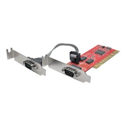 PCI-D9-02-LP 2-Port DB9 (RS-232) Serial PCI Card with 16550 UART, Low Profile