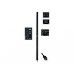 PDU3VSR3L1520 5.7kW 3-Phase Switched PDU, 208V Outlets (21 C13 & 3 C19), L15-20P, 3ft Cord, 0U Vertical