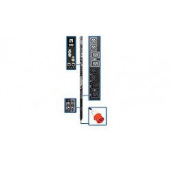 PDU3XEVSR6G30A 17.3kW 3-Phase Switched PDU - 12 C13 & 12 C19 Outlets, IEC 309 30A Red, 0U, Outlet Monitoring, TAA