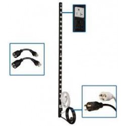 PDU40TDUAL 3.8kW Single-Phase Dual-Circuit 120V Basic PDU, 40 NEMA 5-15/20R Outlets, NEMA L5-20P/5-20P Inputs, 10 ft. Cords, 0U