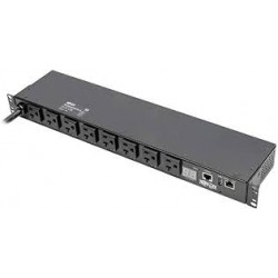 PDUMH20NET2LX 1.9kW Single-Phase Switched PDU, LX Platform Interface, 120V Outlets (8 5-15/20R), NEMA L5-20P, 12 ft. Cord, 1U Rack, TAA